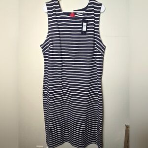New With Tags Women's Tommy Hilfiger Striped Nautical Sleeveless Dress, Size XXL